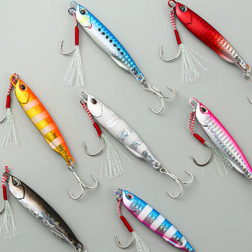 2021 Japen Metal Cast Jig Spoon 10/15/20/30/40/50G Shore Casting Jigging Fish Sea Bass Fishing Lure Artificial Bait Tackle